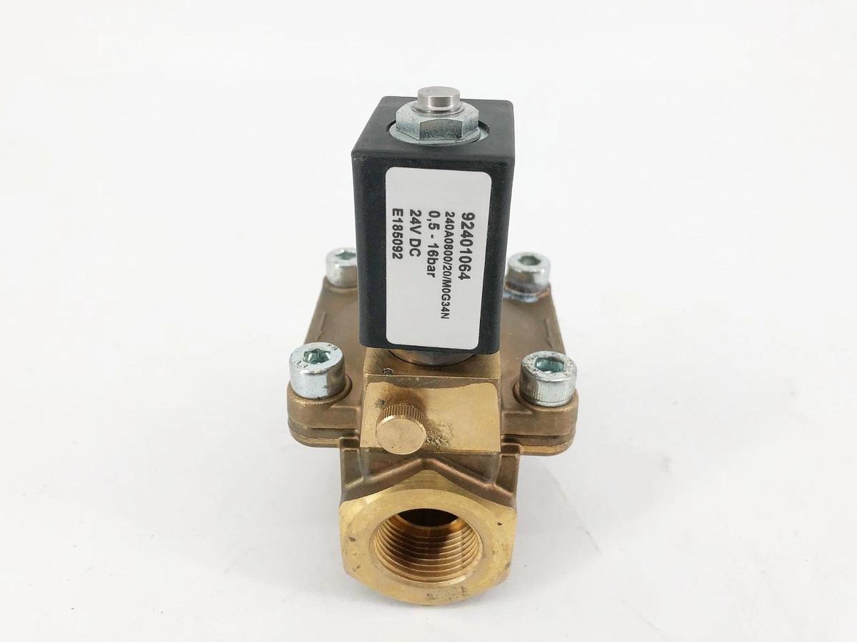 New 92401064 Solenoid Valve 0.5-16bar 24VDC E185092 240A0800/20/M0G34N - No Box