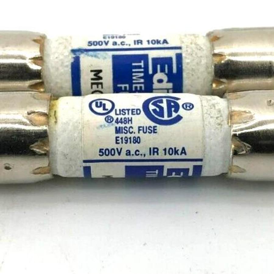 Lot of 6 New Edison MEQ4 Fuses, 4A, 500V