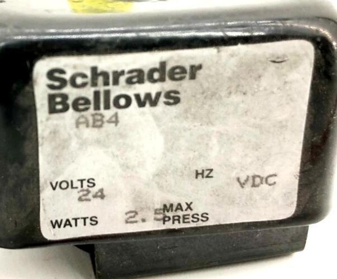 Used Lot of 2 Schrader Bellows AB4 Coils 24VDC 2.5W