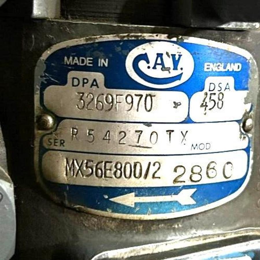 Used Lucas C.A.V. 3269F970 Injection Pump 2860