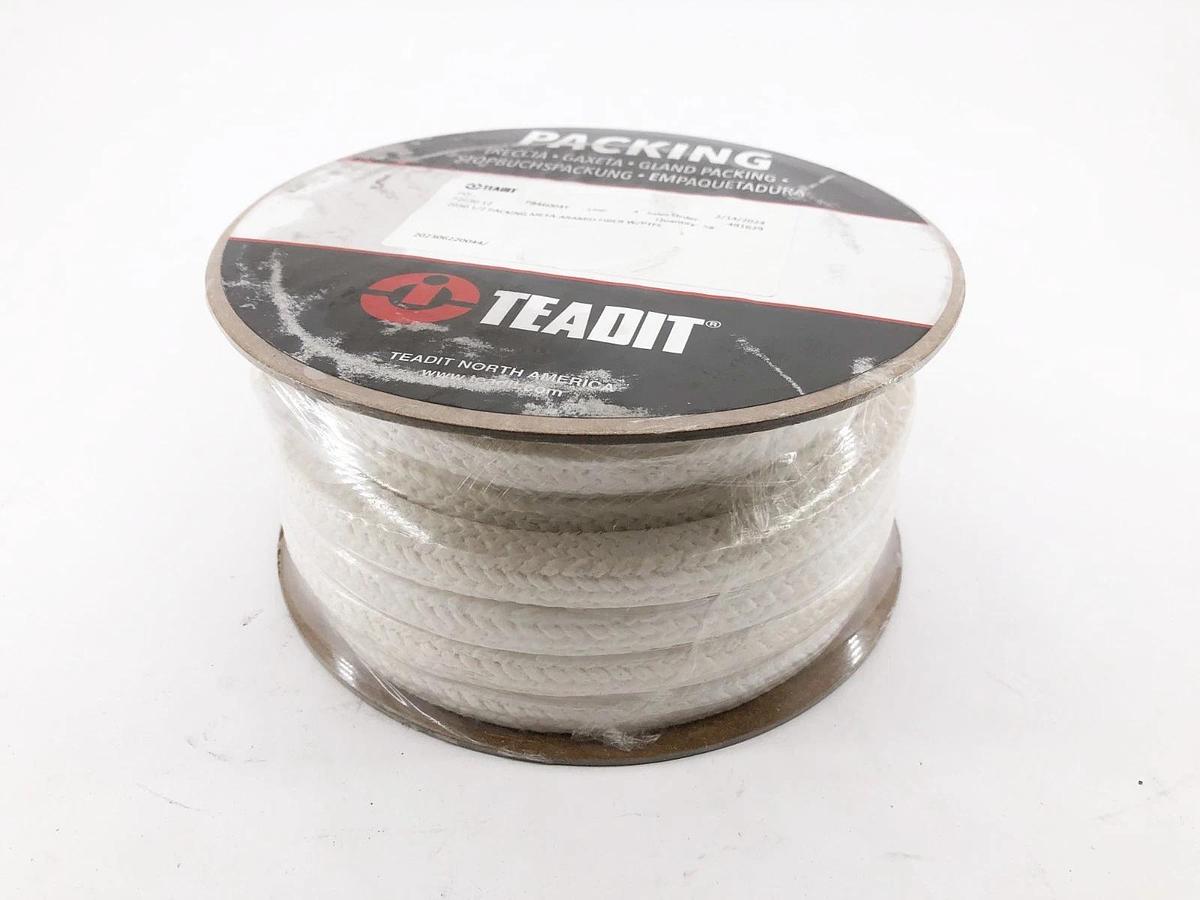 New Teadit P2030.12 Packing Meta-Aramid Fiber w/ PTFE 2030 1/2" 5LB Reel