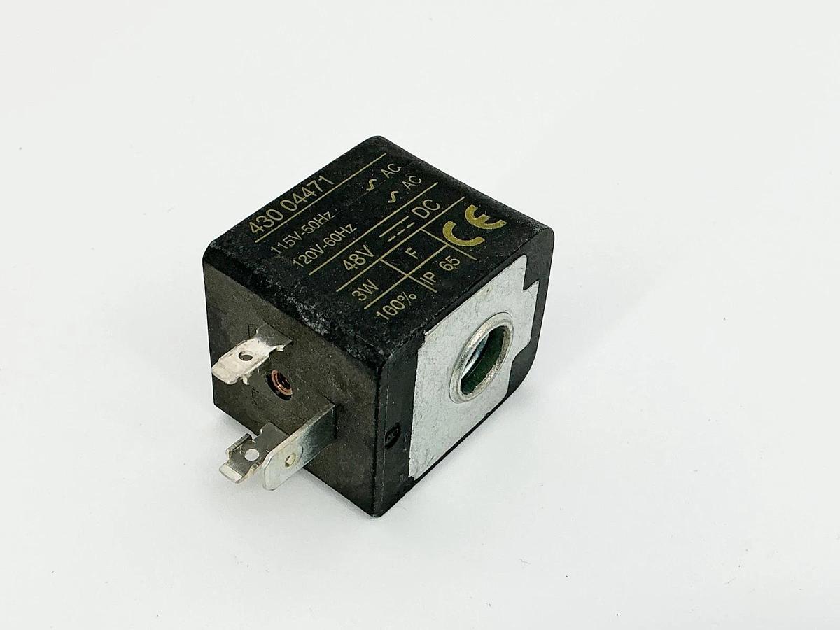 New Asco 430-04471 Solenoid Coil 48VDC 115/120V 50/60Hz 3W - No Box