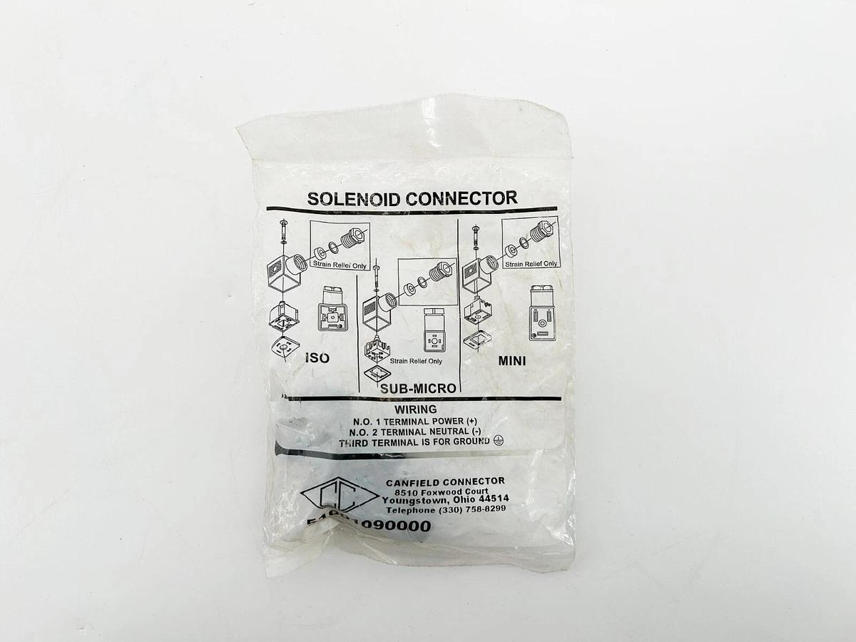 New Lot of 4 Canfield 51001090000 Solenoid Connector 2 Pin + Ground