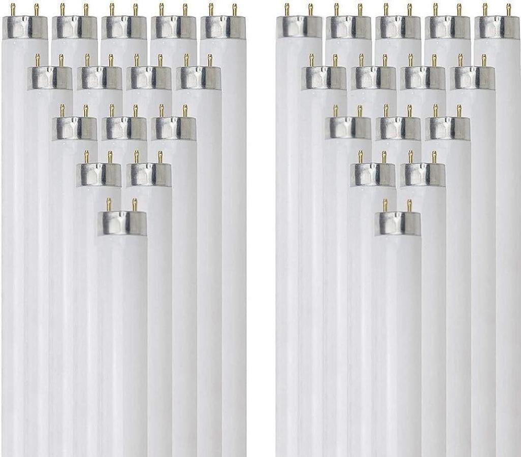 New Lot of 19 TCP L12T8D5050K Glass Tube Bulb 5000K 12W 277V 1850 Lumens