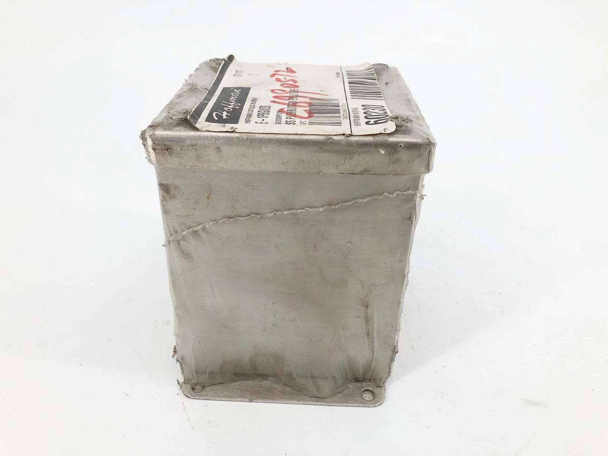 New Hoffman E-1PBGXSS Pushbutton Enclosure SS 60230 22mm 4 x 4 x 4-3/4 - No Box