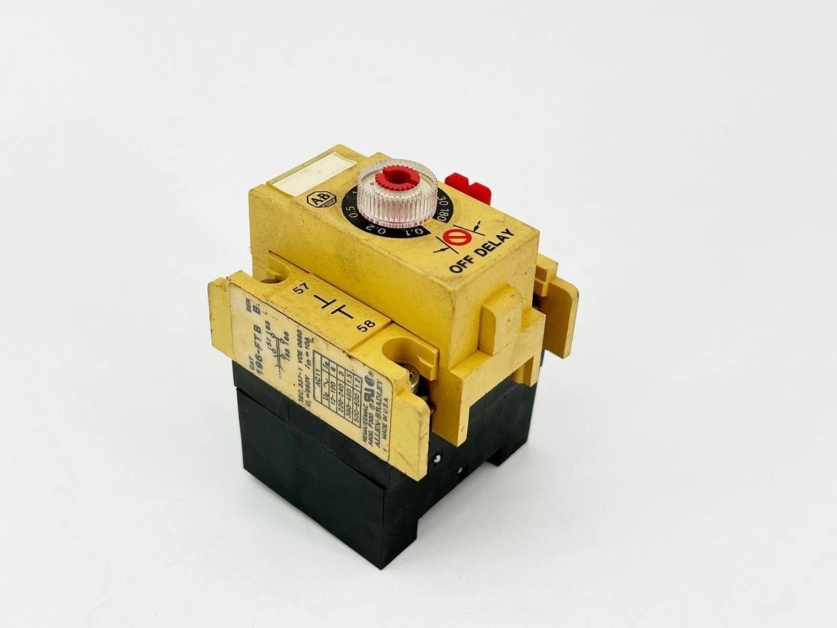 Used Allen Bradley 196-FTB Pneumatic Timer 180Sec For Contactor