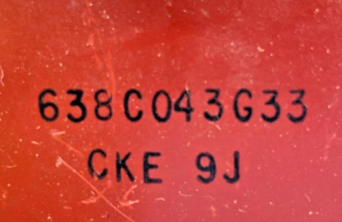 Used CKE 638C043G33 Rectifier Red / Maroon Metallic