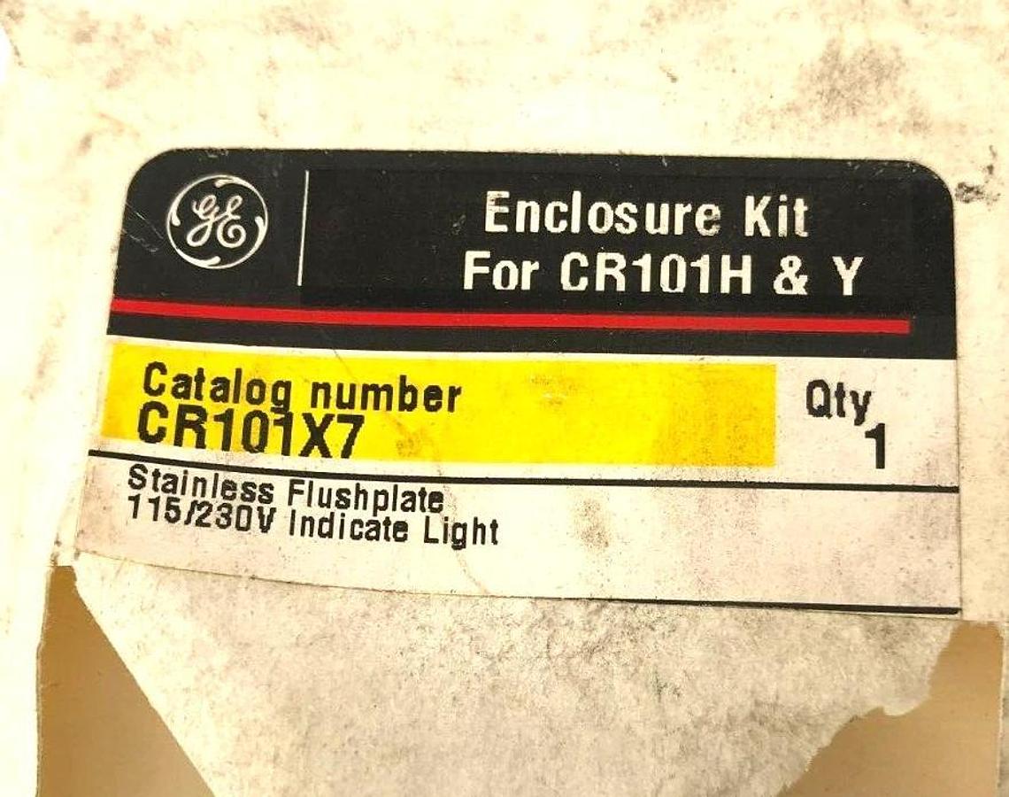 New GE General Electric CR101X7 Flush Plate With Indicator Pilot Light