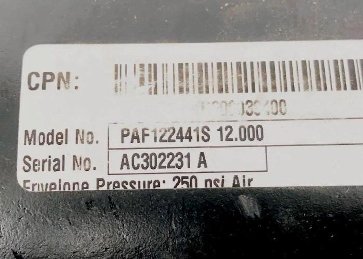 New Parker PAF122441S-12.000 Pneumatic Cylinder 12" Stroke 250psi - No Box