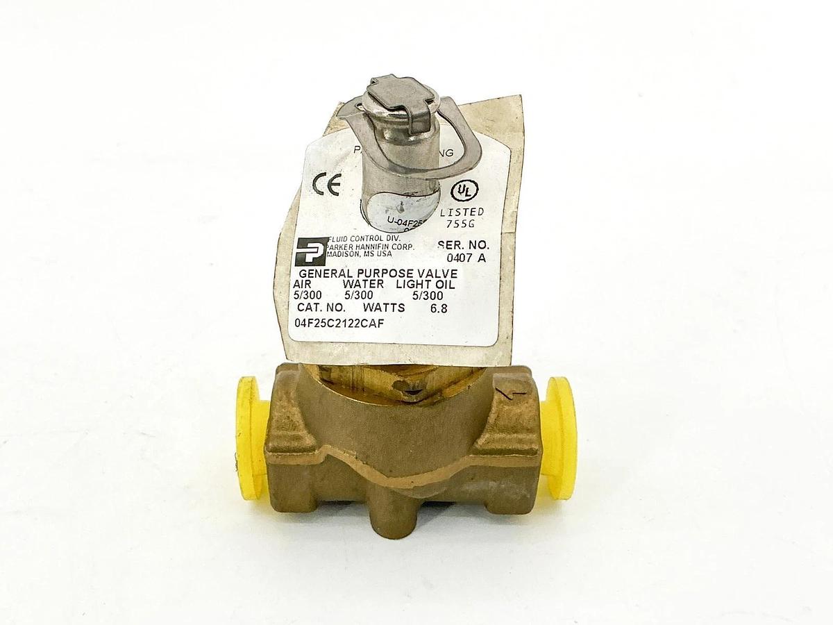 New Parker 04F25C2122CAF General Purpose Valve 300PSI 6.8W - No Box