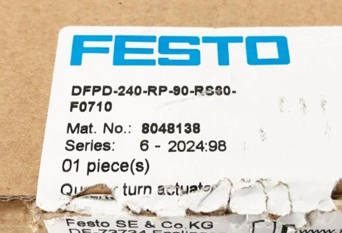 New Festo DFPD-240-RP-90-RS60-F0710 Semi-Rotary Drive 8 bar 8048138