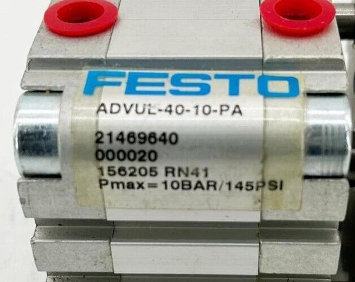 New Festo ADVUL-40-10-PA Pneumatic Cylinder 10Bar 145PSI
