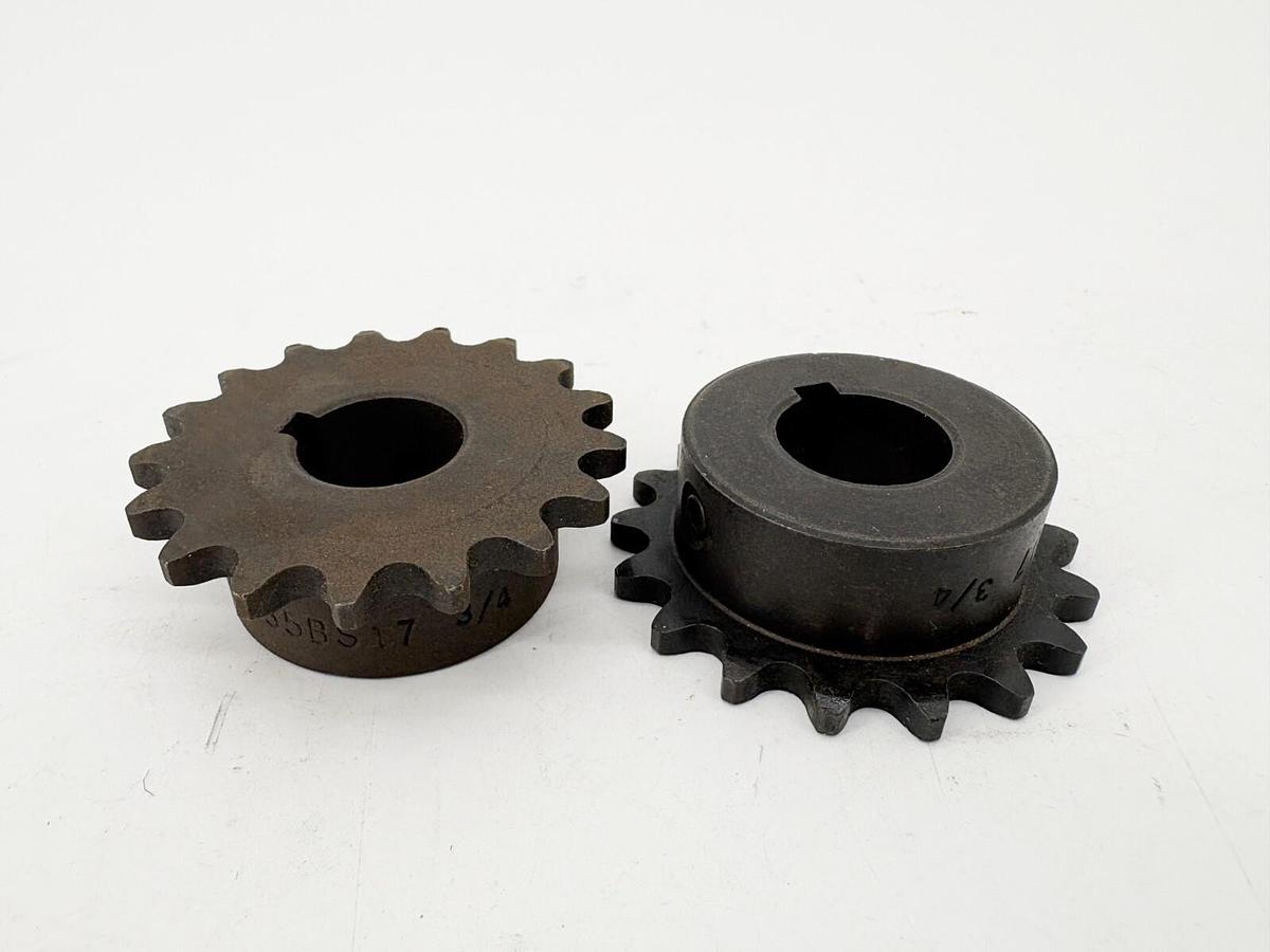 Lot of 2 New Martin 35BS17 x 3/4" Finished Bore Sprockets