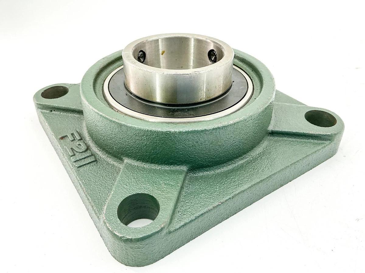 New PTN UCF211 Four Bolt Flange Ball Bearing Unit 55mm Bore - No Box