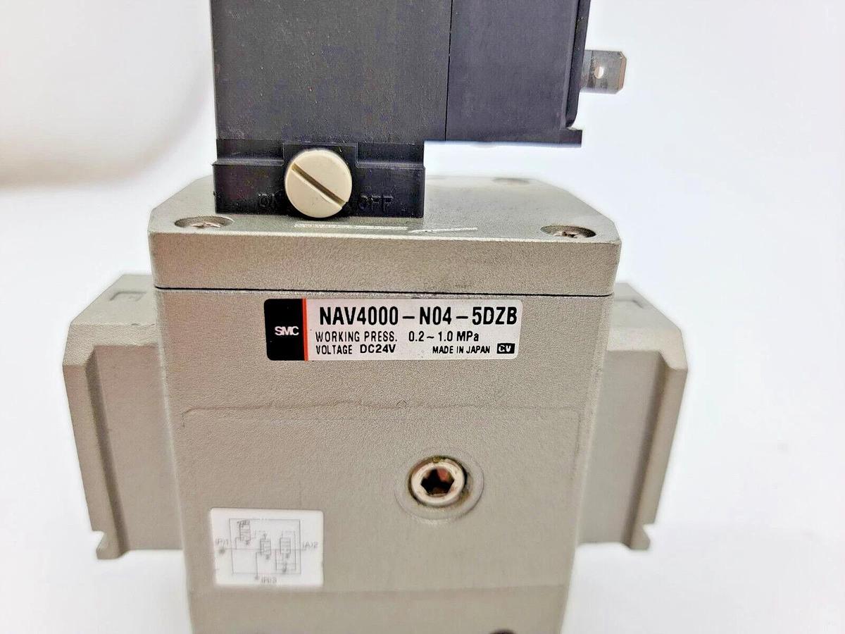 Used SMC NAV4000-N04-5DZB Soft Start-up Valve 0.2-1MPa 24VDC