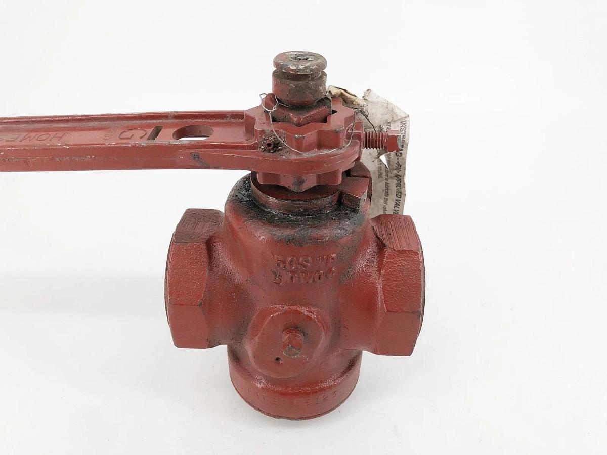 New Homestead 0601009014 Lubricated Plug Valve 1-1/2" FIG 601 50SWP - No Box