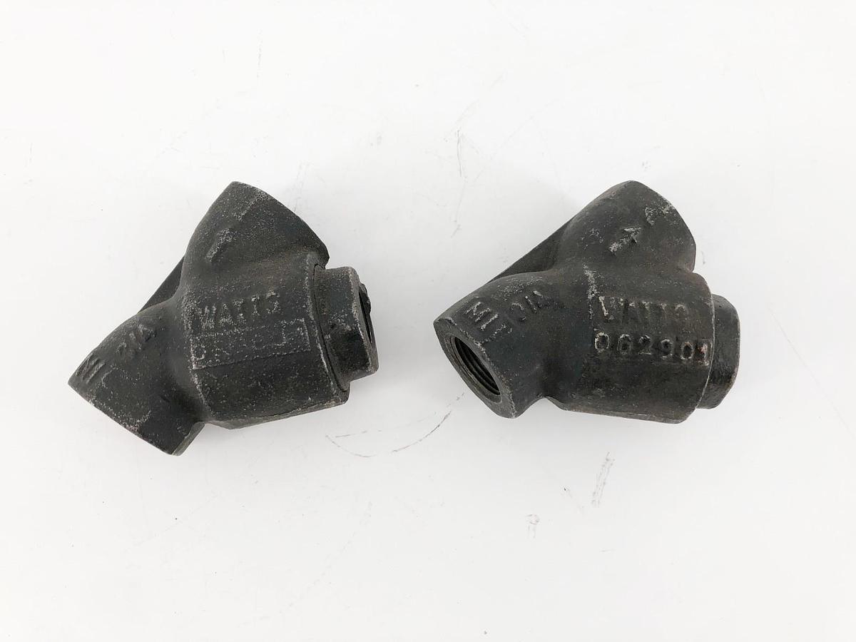 Lot of 2 Watts 3/4" 400 WOG Y-Strainers