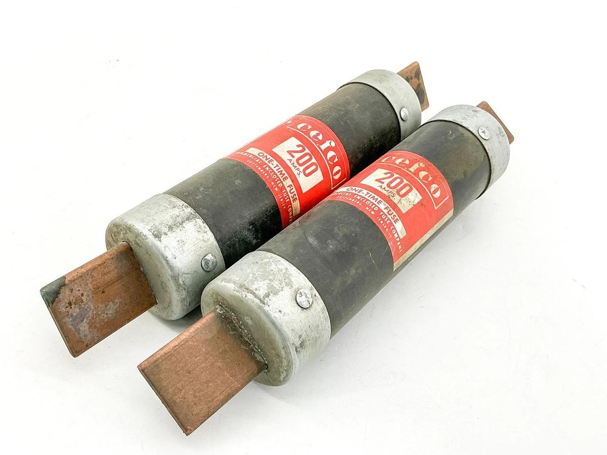 New Lot of 2 Cefco D23-53 One Time Fuse 200A 600V