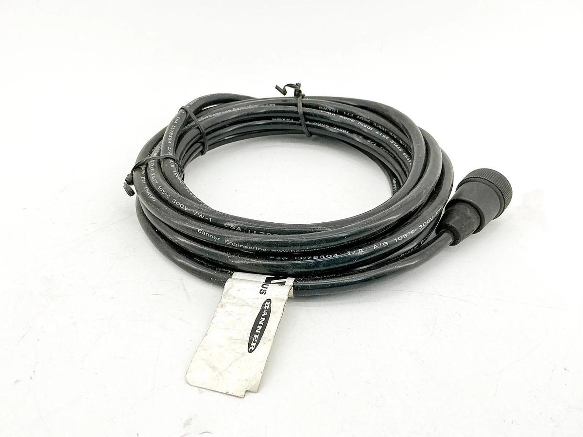 New Banner Engineering MBCC-512 Cordset 5Pin 25496 - No Box