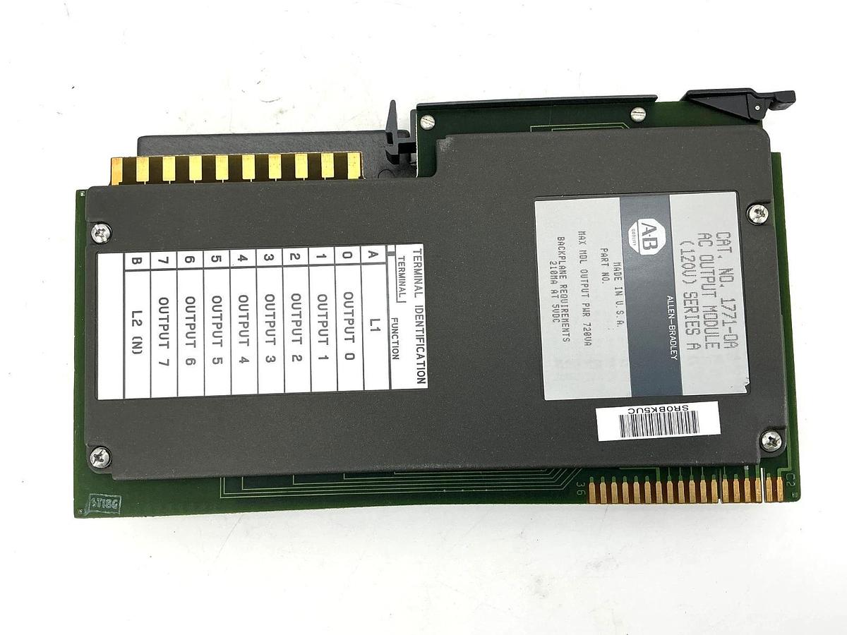 Used Allen Bradley 1771-OA Ser A AC Output Module 8-Point 120VAC 1771OA