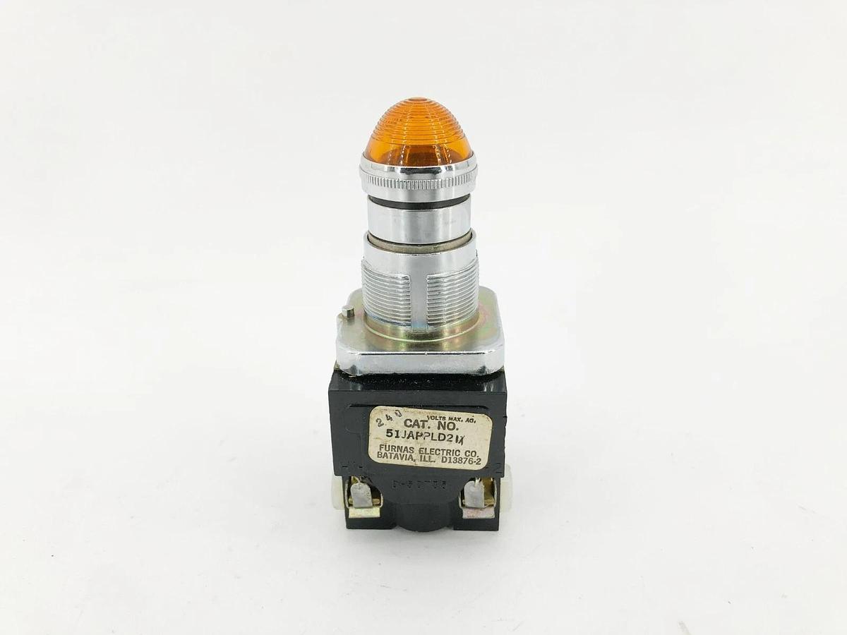 New Furnas 51JAPPLDM21 Illuminated Pushbutton 240VAC Amber