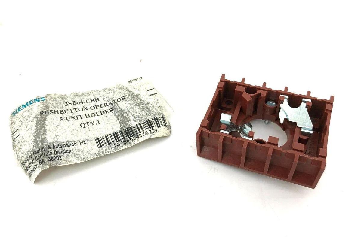 New Siemens 3SB04-CBH Push Button Operator 5-Unit Holder