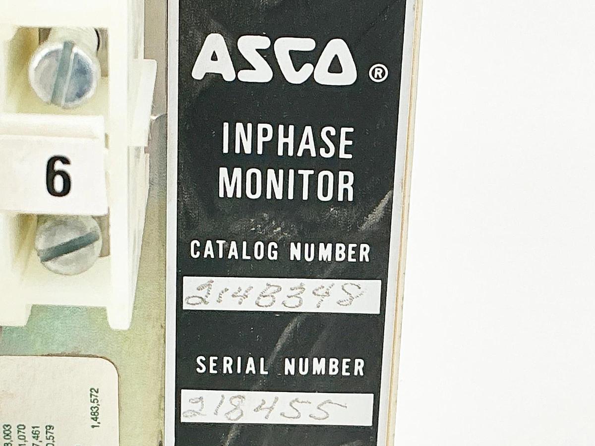 New Asco 2148348 Inphase Monitor Transfer Switch 480V 60Hz - No Box