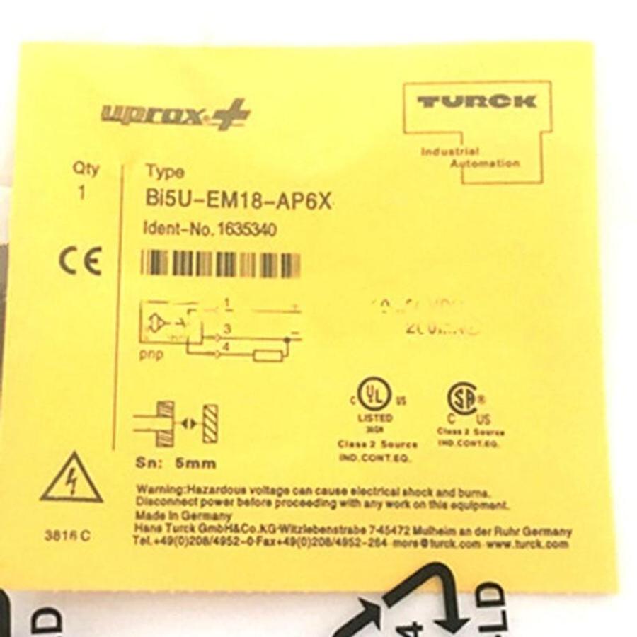 New Turck BI5-S18-AN7X Inductive Sensor 10-30VDC 150mA 1714000 - No Box