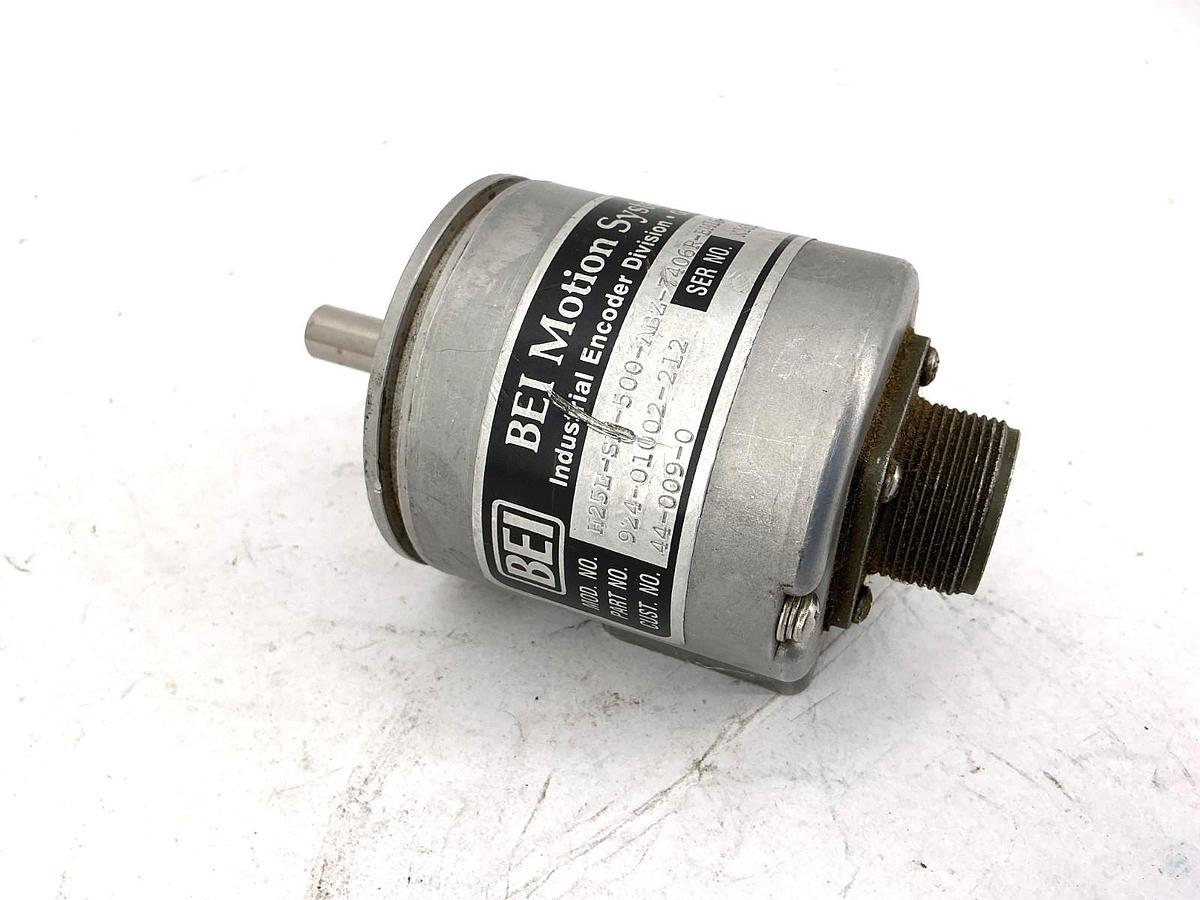 Used BEI H25E-SB-500-ABZ-7406R-EM16-S Encoder 7-Pin