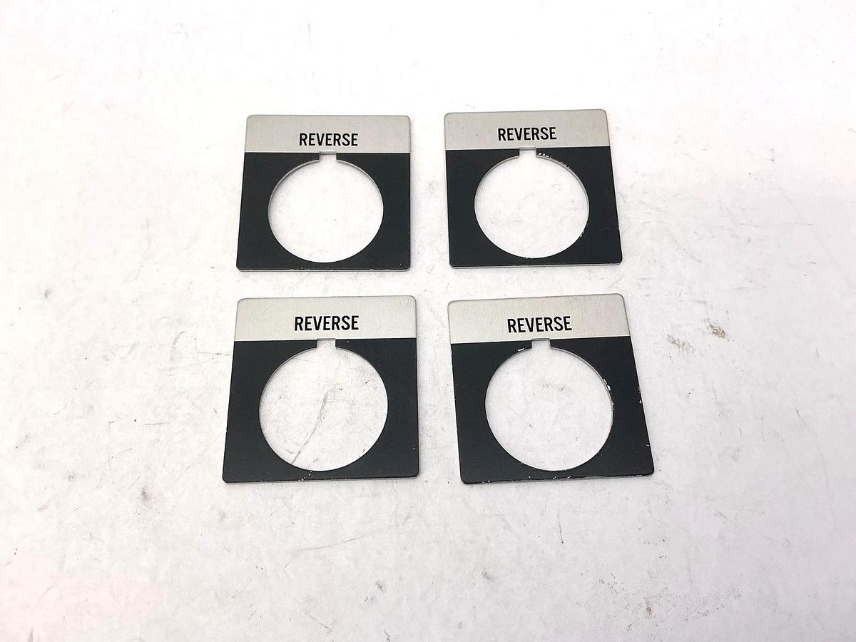 Lot of 4 New Allen Bradley 800T-X539 Ser A Legend Plate Reverse Accessory