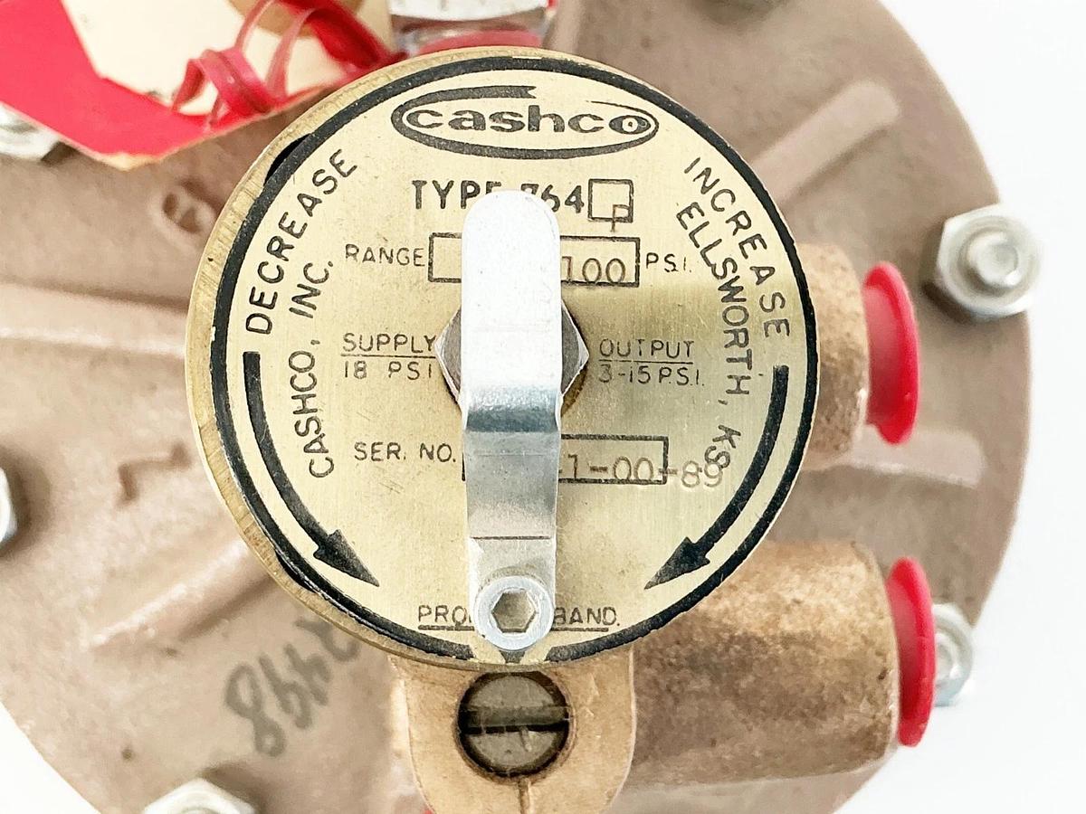 New Cashco 764P Pneumatic Control Valve 20-100PSI Range