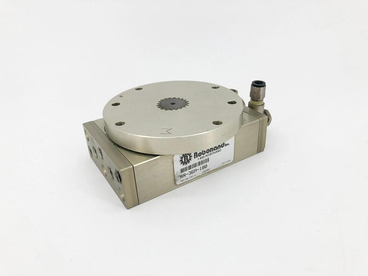 Used Robohand RR-36M-180 Rotary Actuator 180 Degree Rotation