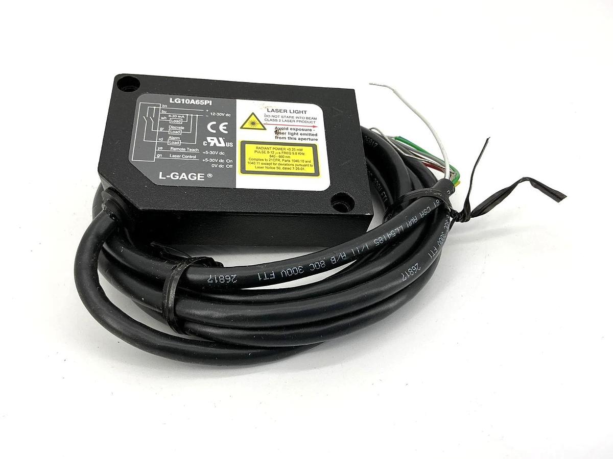 New Banner Engineering LG10A65PI Laser Gauging Sensor S: 75-125mm 8-Wire 54095