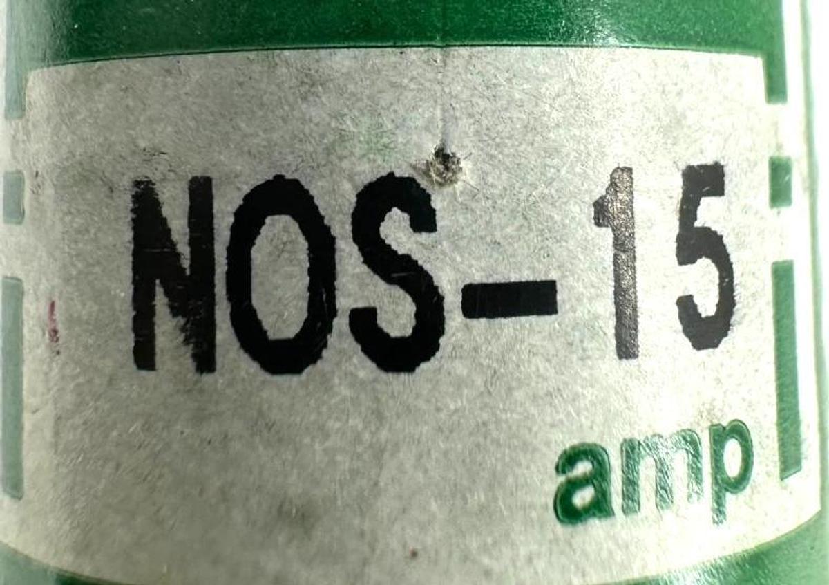 Lot of 4 New Bussmann NOS-15 One-Time Fuse 15A 600V