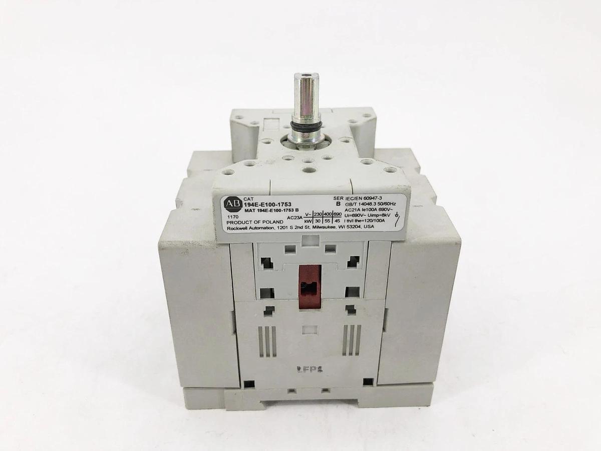 New Allen Bradley 194E-E100-1753 Ser. B Load Switch 3P 100A 600VAC - No Box