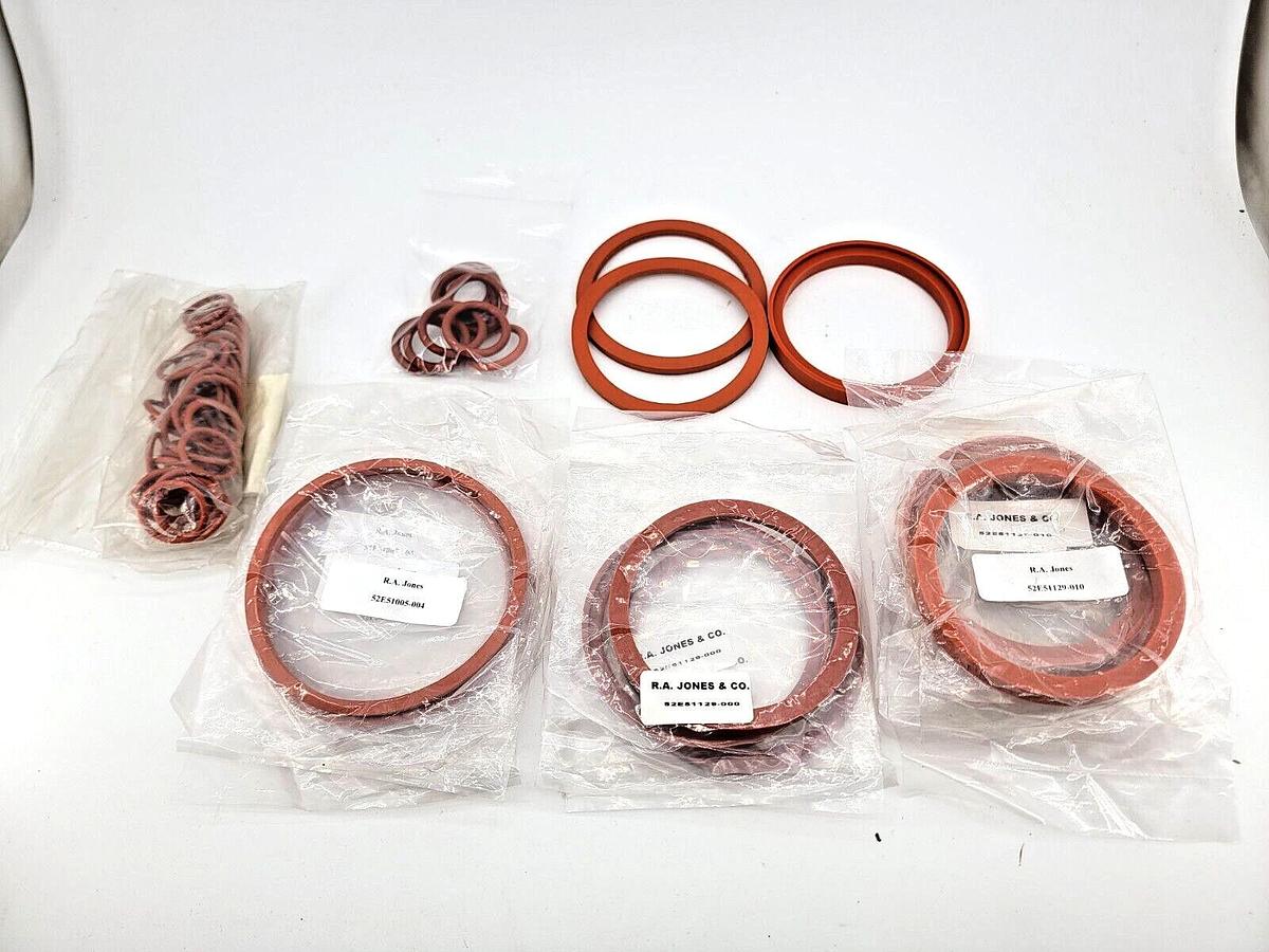 Lot of 62 Assorted R.A. Jones O-Rings for Packaging Equipment