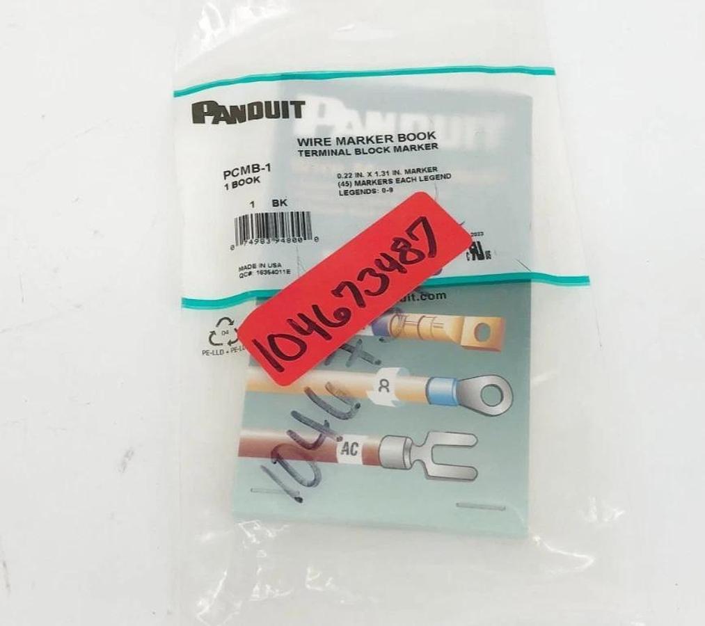 Lot of 2 New Panduit PCMB-1 Terminal Block Marker Legends 0-9 45 Markers Each