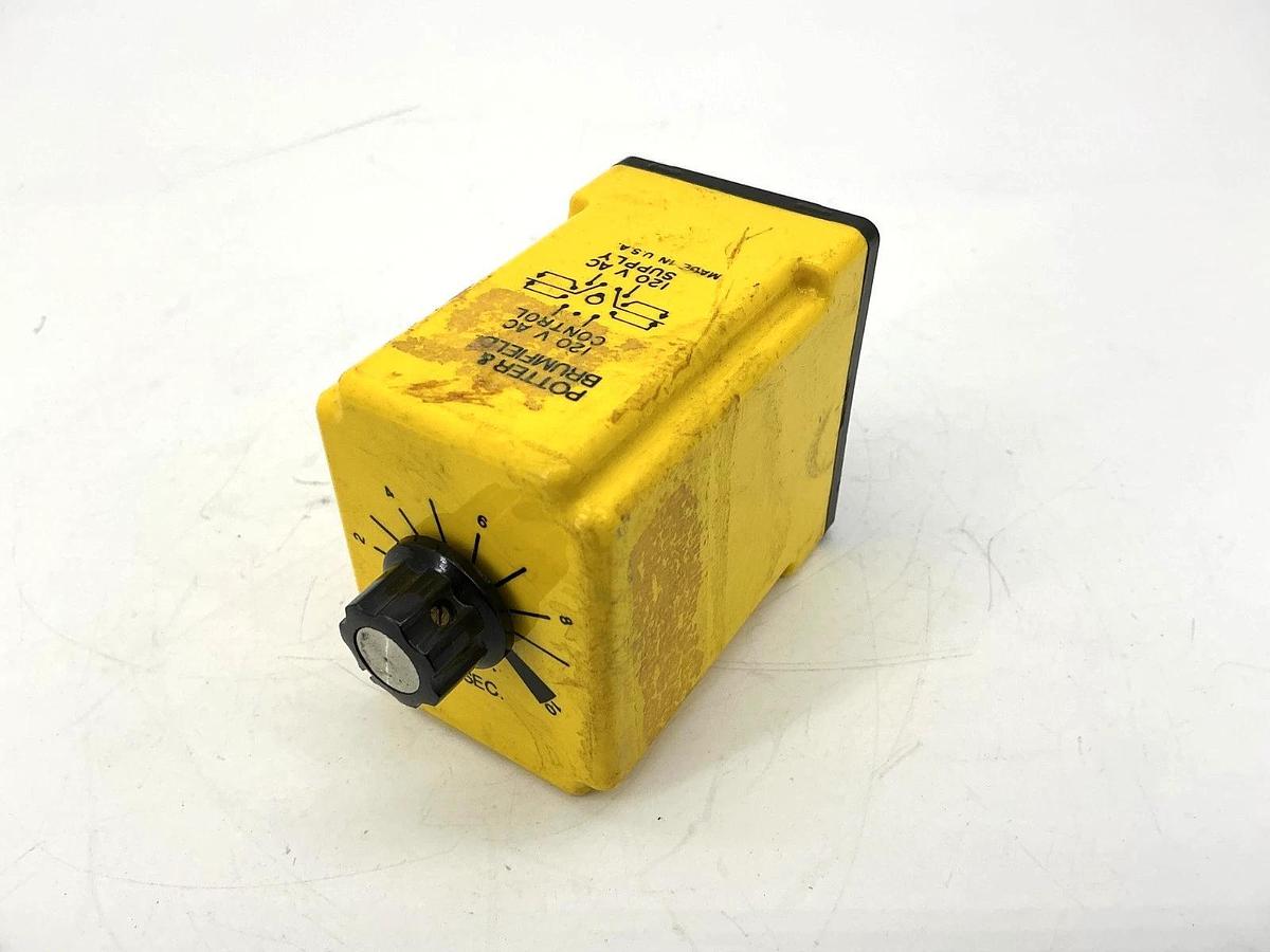 Used Lot of 2 Potter & Brumfield CDB-38-70014 Time Delay Relay 0.1-10sec 10A 120VAC