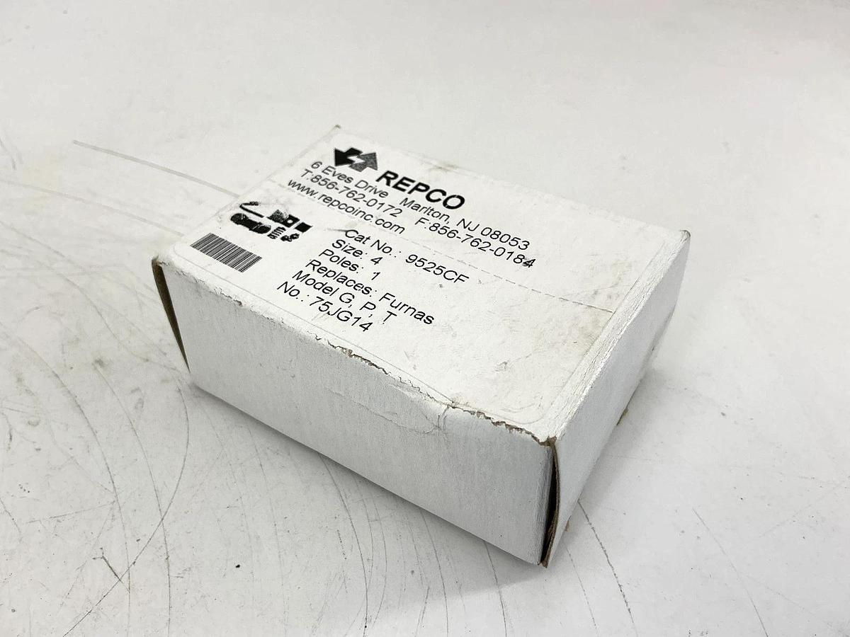 New Repco 9525CF Contact Kit Size 4 1P Model G, P, T Replaces Furnas No.75JG14