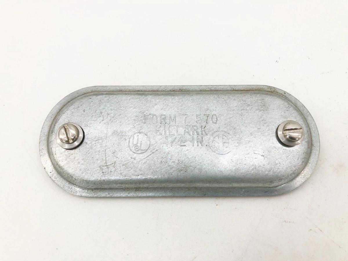 Lot of 5 New Killark 570 Steel Conduit Body Covers 1-1/2" Form 7