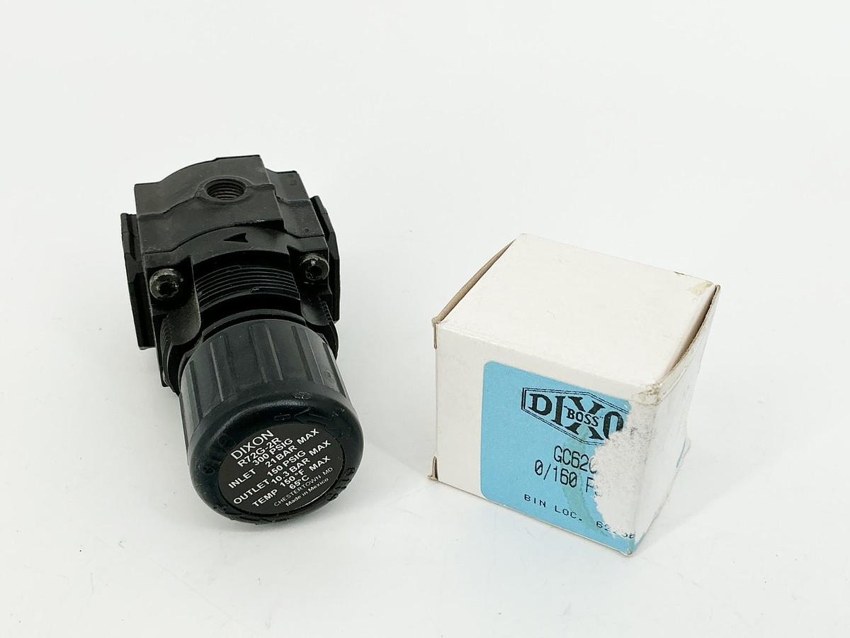 New Dixon R72G-2R Regulator W/Gauge 300PSIG 21Bar - No Box