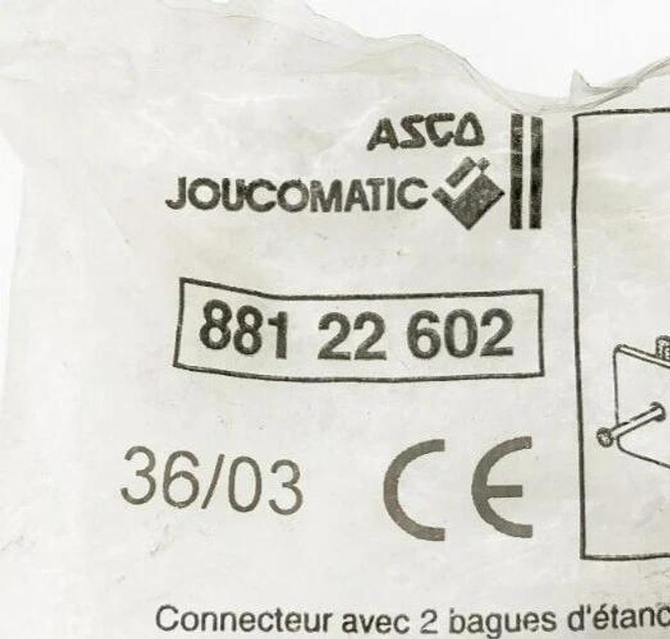 Lot of 3 New Asco Joucomatic 881-22-602 Connector Kits