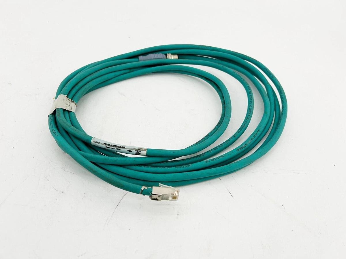 Used Turck RSSD RSSD 441-20M Double Ended Cordset M12 4 Pin 20M U-03619