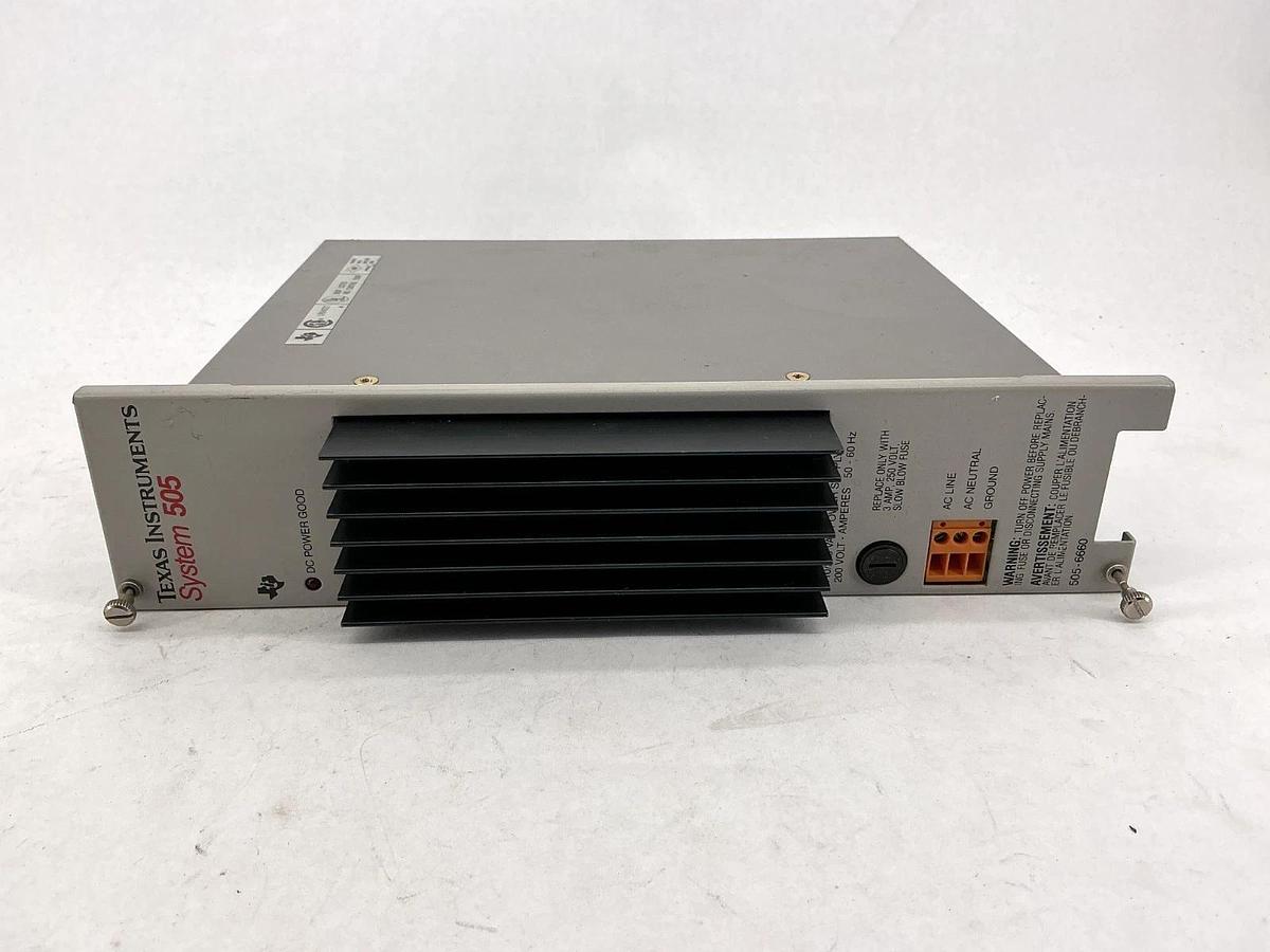 Used Texas Instruments 505-6660 Power Supply System 505 110/120VAC 3A 50/60HZ