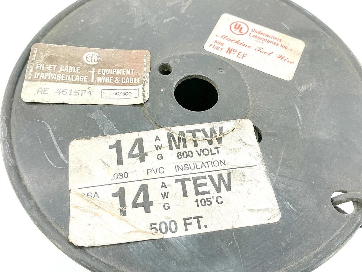 New Underwriters Inc 14AWG MTW/TEW Copper Machine Tool Wire 600V 200+ Ft 2.10LB