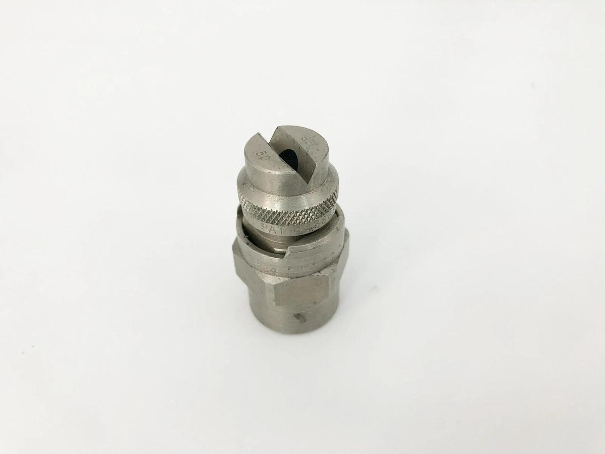Lot of 3 New S.S. Co. 4438884 Spray Nozzles 1/4" 65 Degree 50psi 1/4 QJ-SS QU-SS