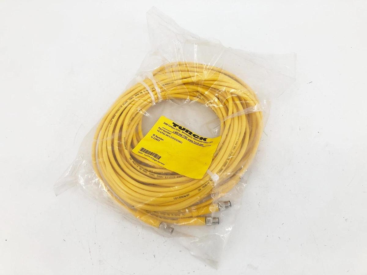 New Turck V4-4/PSG 4M-0.5/4/4/4/S651 Cordset Splitter/Tee M12 Eurofast U-22803
