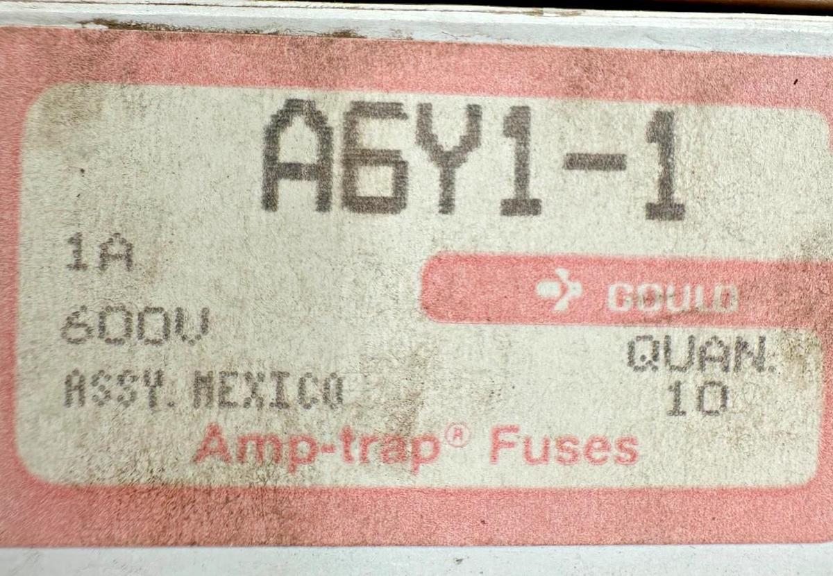 Lot of 10 New Shawmut A6Y1-1 Amtrap Form 600 Type 1 1A 600V