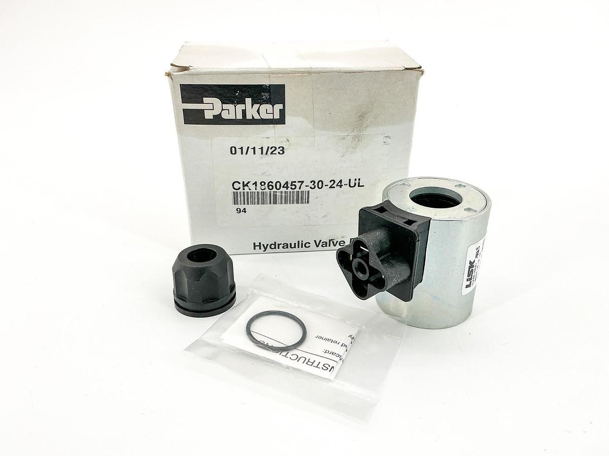 New Parker CK1860457-30-24-UL Solenoid Coil 24VDC