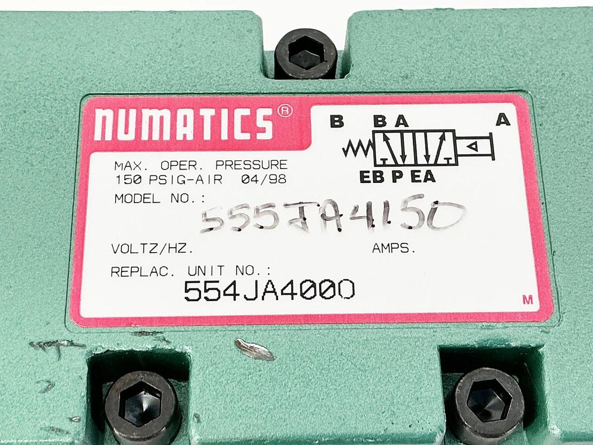 New Numatics 555TA4150 Solenoid Valve 150PSIG 554JA400O